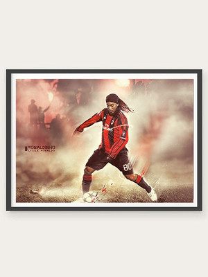70% OFF on Ronaldinho Paper Print