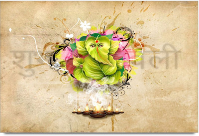 50% OFF on Lord Ganesha On leave Paper Print