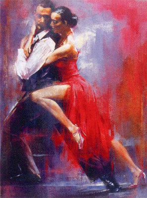 55% OFF on Couple Dance Canvas Art
