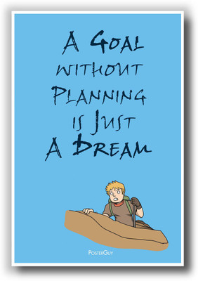 27% OFF on PosterGuy Goal Quote Poster Paper Print