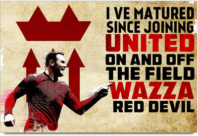 53% OFF on Shopmantra Wayne Rooney Quote Poster Paper Print