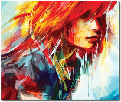 69% OFF on Stybuzz Red Hair Girl Painting Frameless Canvas Art 69% OFF on Stybuzz Red Hair Girl Painting Frameless Canvas Art