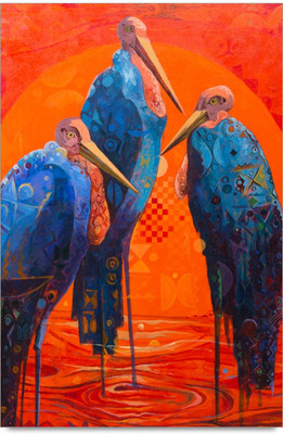 20% OFF on Three Birds Painting Paper Print