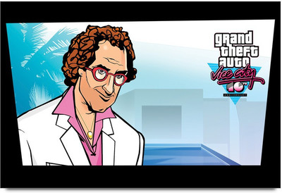 53% OFF on Grand Theft Auto Vice City Vector Artwork Laminated Poster Paper Print