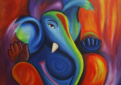 52% OFF on Ganesha Paper Print