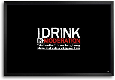 74% OFF on Funny Drinking Fp00004606 Framed Photographic Paper