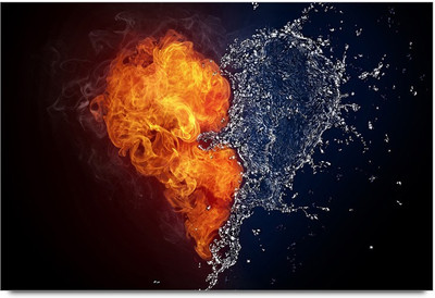 34% OFF on Water And Fire Paper Print 34% OFF on Water And Fire Paper Print