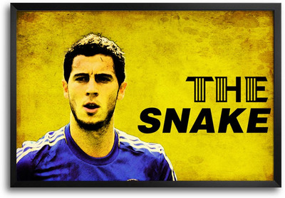 46% OFF on ShopMantra Eden Hazard Footballer Laminated Frame Poster Paper Print