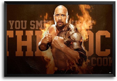 74% OFF on Rock Wwe Fight Fp00004308 Framed Photographic Paper 74% OFF on Rock Wwe Fight Fp00004308 Framed Photographic Paper