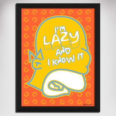 Lazy and Know it! Canvas Art