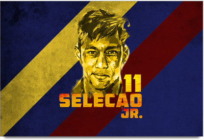 53% OFF on Shopmantra Neymar Footballer Poster Paper Print