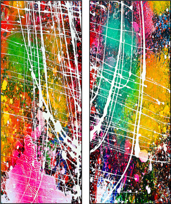 50% OFF on Pixtopper Diptych 100 Canvas Art