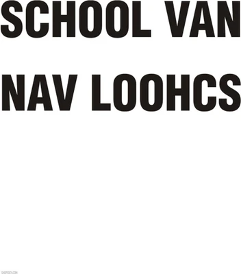 16% OFF on Poster - School Van Sign Paper Print