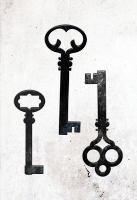 37% OFF on Vintage Keys Paper Print