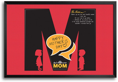 46% OFF on Happy Mother's Day -SMFP00002235 Laminated Framed Paper Print