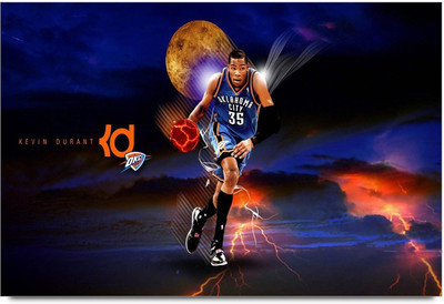 75% OFF on Kevin Durant Thunder Paper Print