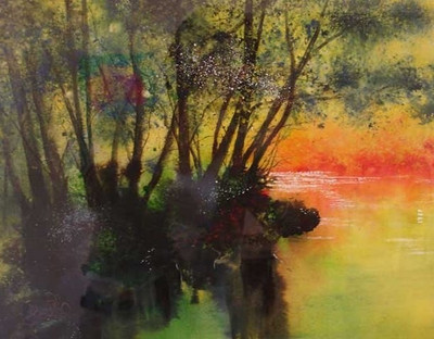 79% OFF on Painting Without Frame - Abstract Seen Canvas Art