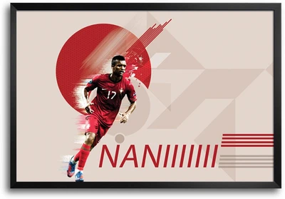 46% OFF on Shopmantra Nani Portugal Football Laminated Frame Poster Paper Print