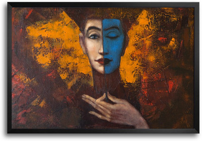 46% OFF on Two Faces Modern Art Laminated Framed Paper Print 46% OFF on Two Faces Modern Art Laminated Framed Paper Print