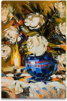 43% OFF on Vase with Bouquet of Flowers Canvas Art