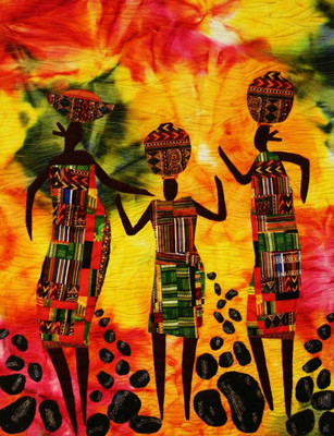 70% OFF on Canvas Painting Without Frame - Villagers Canvas Art