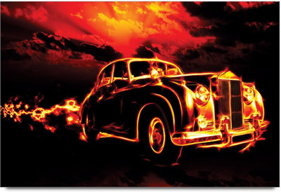 34% OFF on Amy Fire Flame Vintage Car 3D Poster 34% OFF on Amy Fire Flame Vintage Car 3D Poster