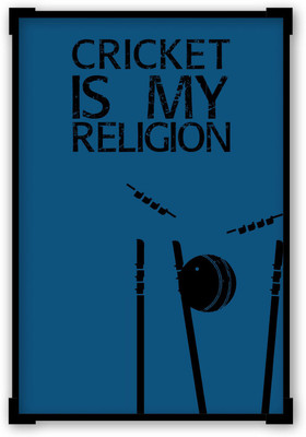 30% OFF on PosterGuy Cricket is My Religion Sports Framed Poster Paper Print