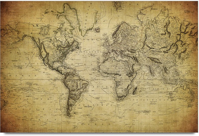 75% OFF on Amy The World Map with Black and White Effect 3D Poster 75% OFF on Amy The World Map with Black and White Effect 3D Poster