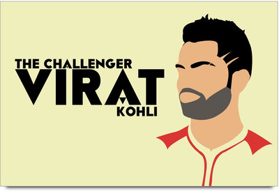 53% OFF on The Challanger Virat Kohli Laminated Poster Paper Print