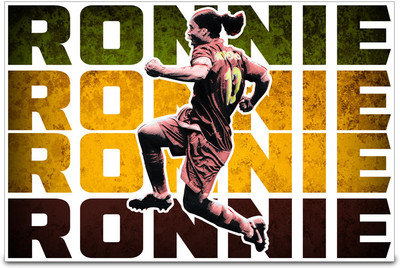 53% OFF on Shopmantra Ronaldinho Ga?Cho Brazil Football Poster Paper Print