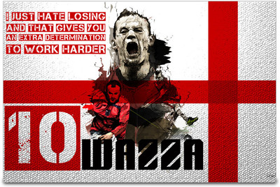 53% OFF on ShopMantra Wayne Rooney England Football Poster Paper Print