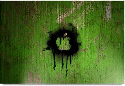 50% OFF on Apple Logo With Green shade Paper Print 50% OFF on Apple Logo With Green shade Paper Print