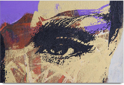 53% OFF on Modern Woman Eyes Painting Texture Laminated Poster Paper Print