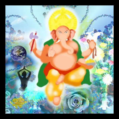 50% OFF on Digital Ganesh Canvas Art