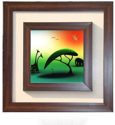 29% OFF on Lila Painting DVL- S- 700 With Wooden Frame Canvas Art