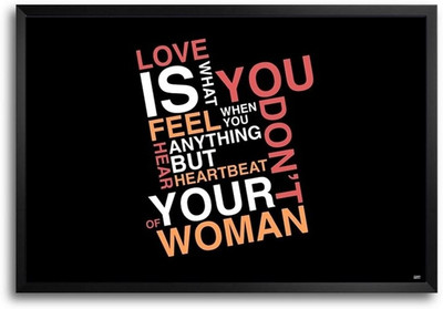 74% OFF on Words Of Love Fp00003642 Framed Photographic Paper