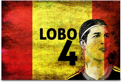 53% OFF on Shopmantra Sergio Ramos Spain Football Poster Paper Print