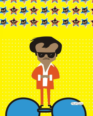 Thalaiva Without Frame 16x20 Canvas Art