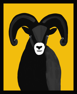 50% OFF on Mountain Ram Canvas Art