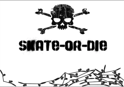 37% OFF on Skate Or Die Poster (18 x 12 Inches) by Shopkeeda Paper Print