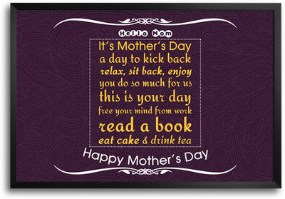 46% OFF on Happy Mother's Day -SMFP00002231 Laminated Framed Paper Print