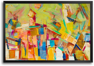 46% OFF on Abstract Colored Shapes Painting Laminated Framed Paper Print 46% OFF on Abstract Colored Shapes Painting Laminated Framed Paper Print