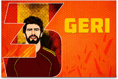 53% OFF on ShopMantra Piqu? Spain Football Poster Paper Print