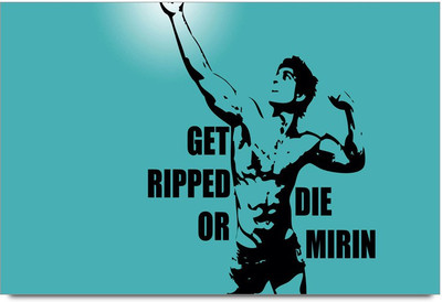 34% OFF on Amy Cool Bodybuilding with Quote 3D Poster