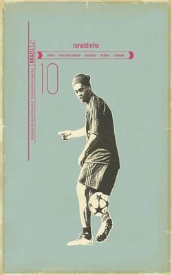 12% OFF on Ronaldinho Paper Print