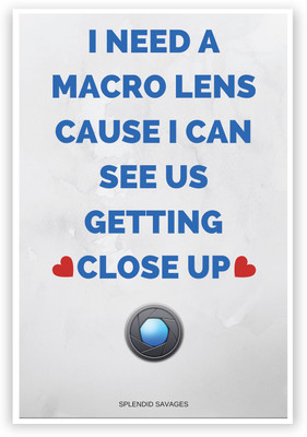 50% OFF on PosterGuy Getting Close Up Lens Minimalist Paper Print