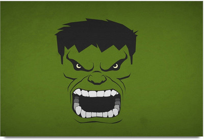62% OFF on Hulk Cartoon Paper Print