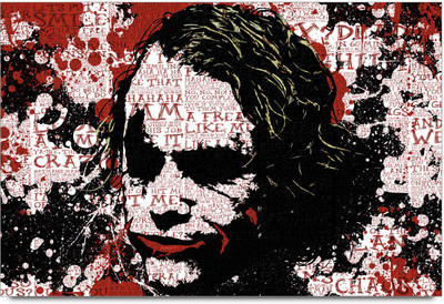 53% OFF on Joker Quote Face Poster Paper Print
