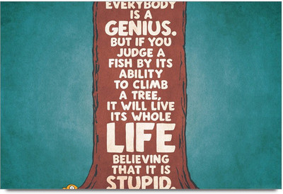 75% OFF on Life Believing That It Is Stupid Paper Print