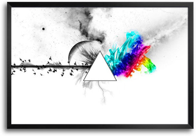 46% OFF on ShopMantra Pink Floyd Spectrum Rainbow Laminated Frame Poster Paper Print